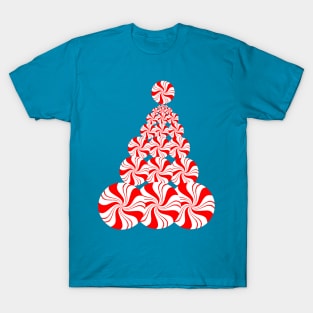 Christmas Candy Peppermint Tree T-Shirt